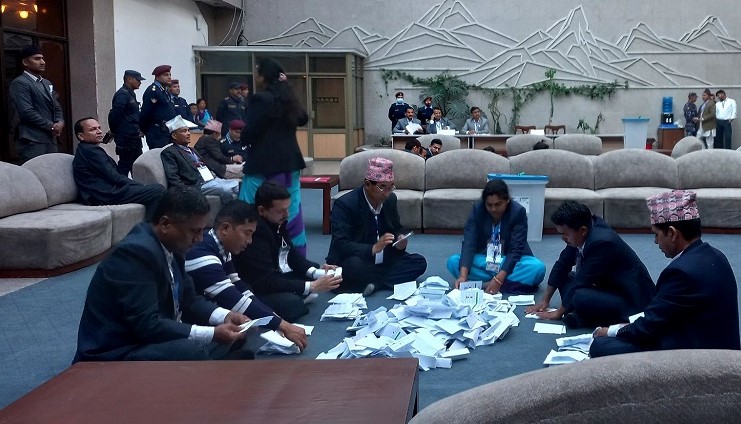 राष्ट्रपतिको निर्वाचनको मतगणना सुरु